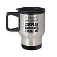 thumbnail image 1 of Anime Coffee Mug - "Sticks and Stones" Stainless Steel Travel Cup - 14 oz Gift, 1 of 4