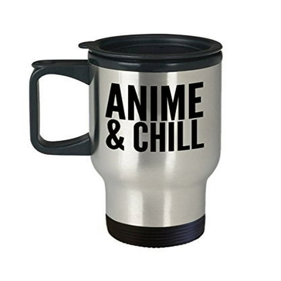 Anime Coffee Travel Mug - 14oz Stainless Steel - Funny Animation Gifts