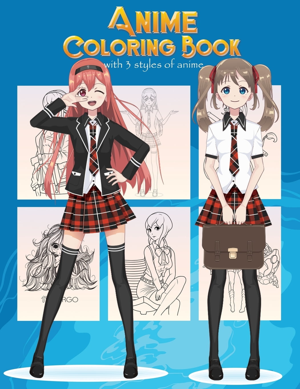 Anime Coloring Book with 3 Styles of Anime : Adorable Manga and Anime  Characters Set on Anime for Anime Lover, Adults, Teens (Manga Coloring  Book) (Paperback) 