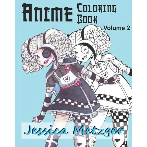 Anime Coloring Book: Volume 2, (Paperback)