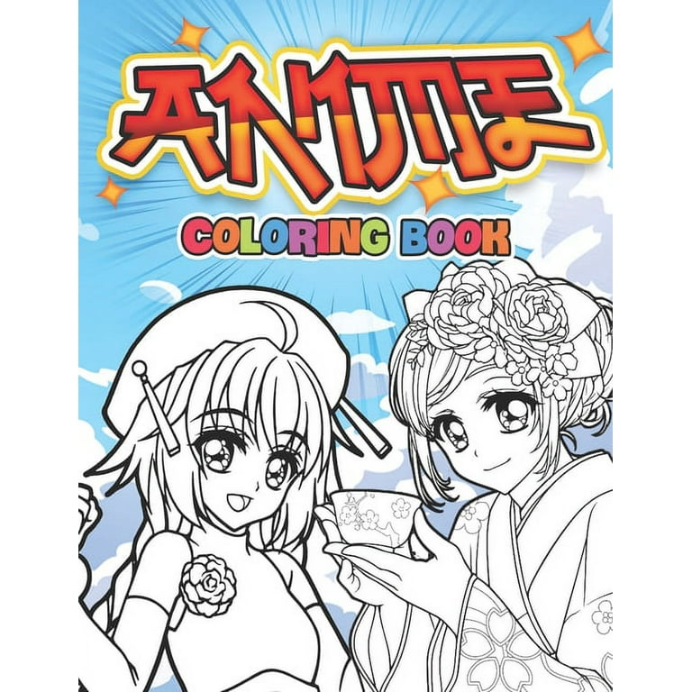 Anime Coloring Book: 50 Pages of Beautiful Characters to Color [Book]