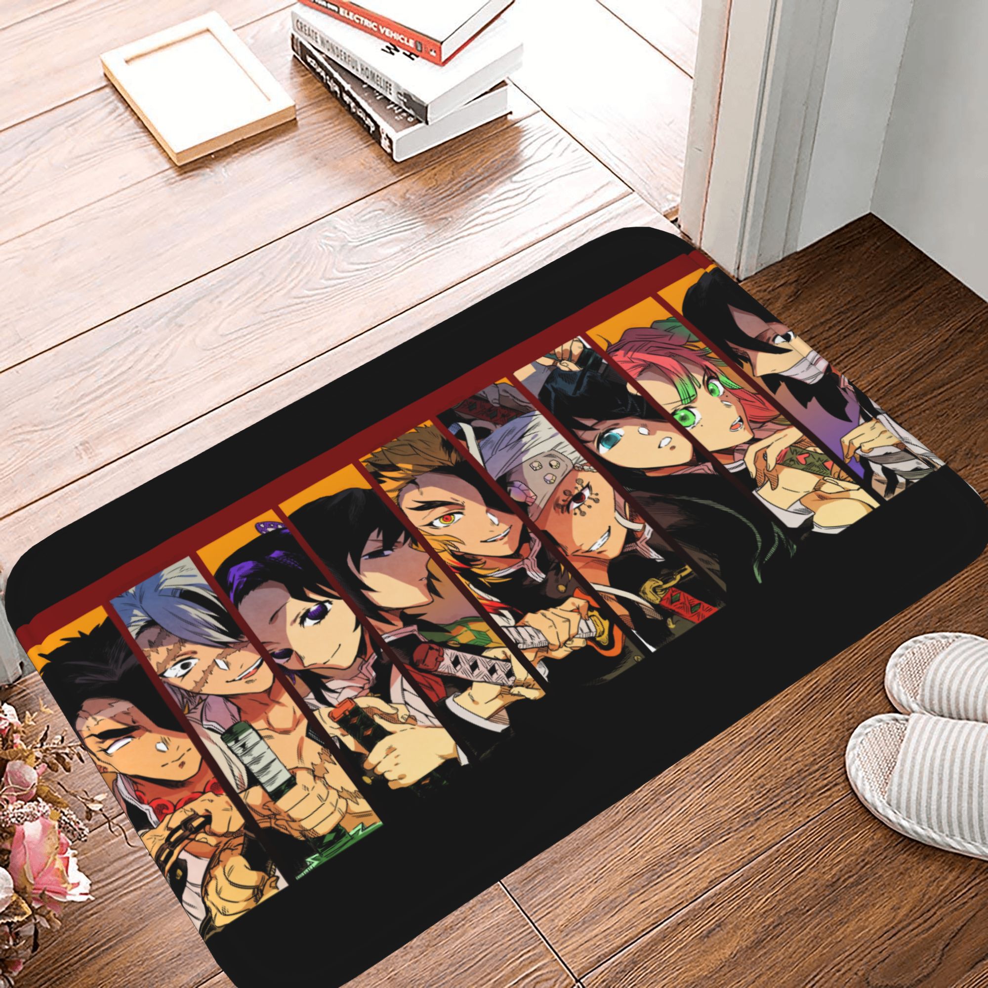 Hashira Rug Anime Comic Multi-Size Flannel Non-slip Mat,NINE HASHIRA Demon Slayer ...