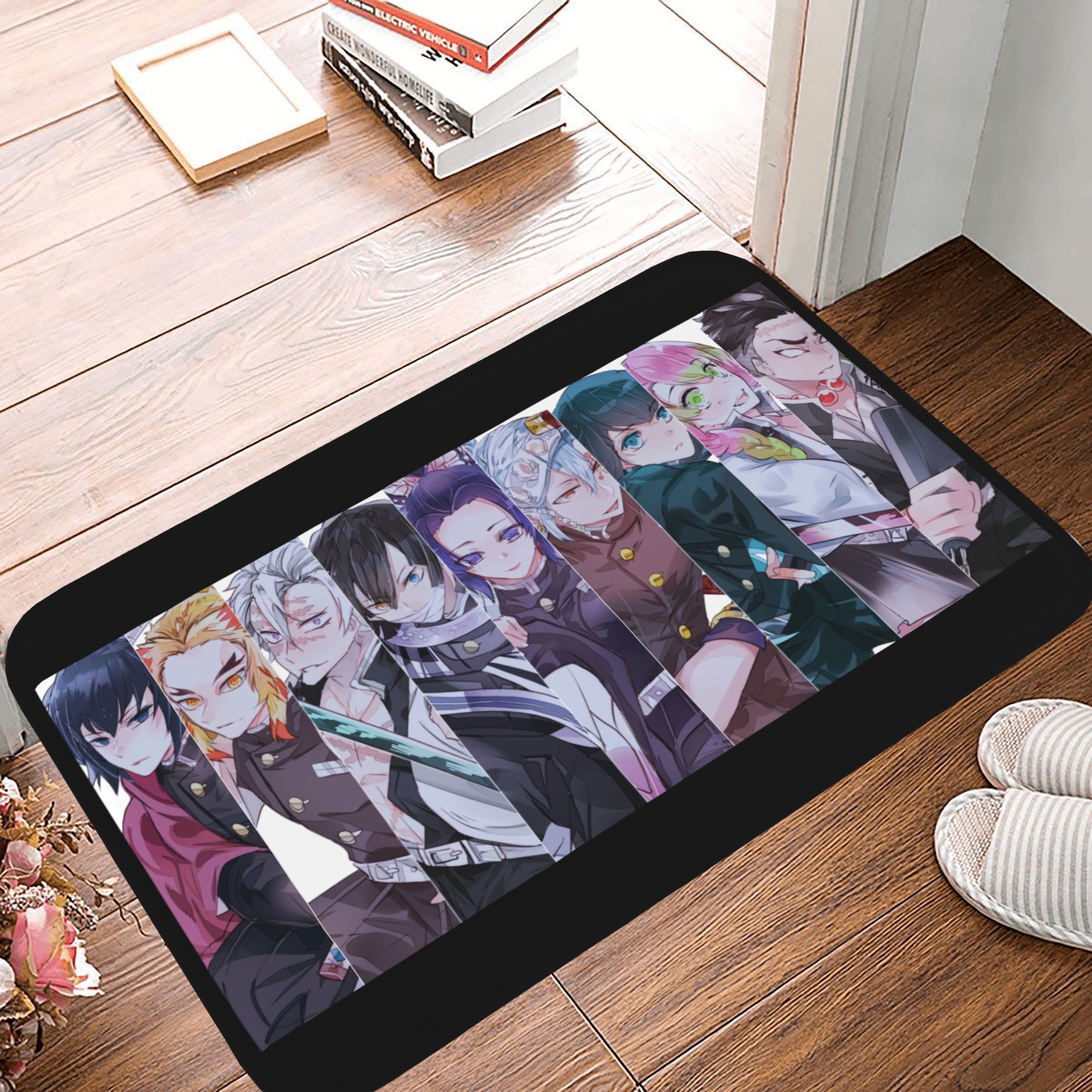 Hashira Rug Anime Comic Multi-Size Flannel Non-slip Mat,NINE HASHIRA Demon Slayer ...