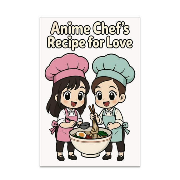 Anime Cooking Art Poster - 13x19 - Wall Decor for Kitchen gift