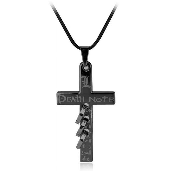 Anime Cosplay Accessories Novelty Cross Necklace for Death Note Lovers Fans