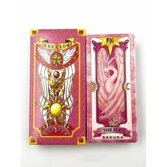 Anime Cosplay Card Captor Sakura KINOMOTO Clow Cards Tarot Prop Paper Poker Card Funny For Family Friend Party Xmas Accessories