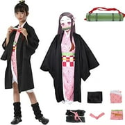 Anime Cosplay Costume - Kimono Kamado Nezuko Costume Kimono Outfits Halloween Christmas