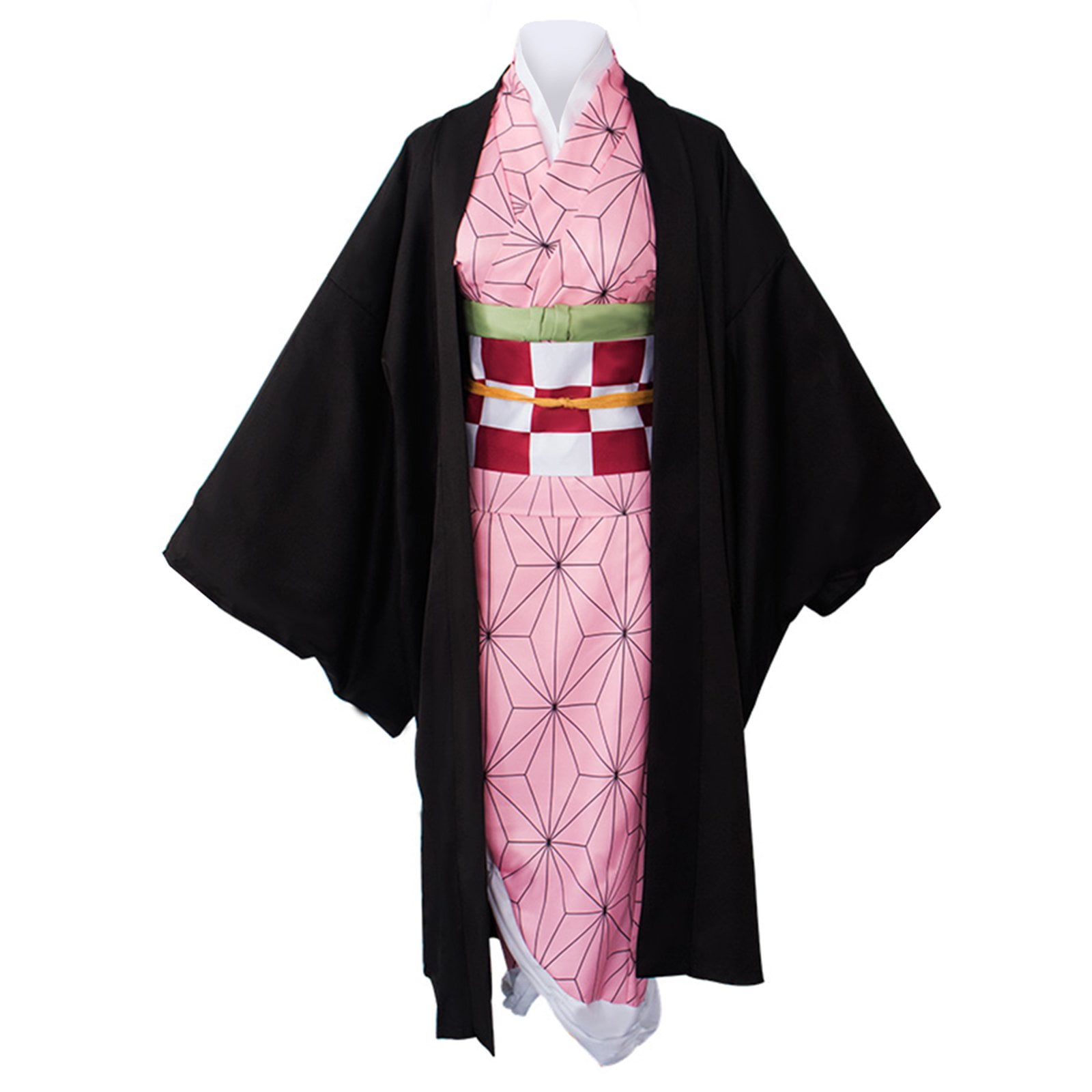Anime Cosplay Costumes Adult Kimono Set Women Robe Kamado Nezuko ...