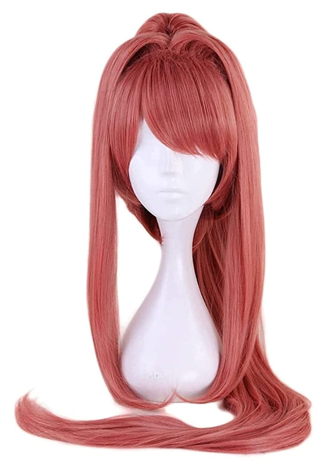 Anime Cosplay Wigs for Doki Doki Literature Club Monika Cosplay Wigs with Free Wig Cap Walmart