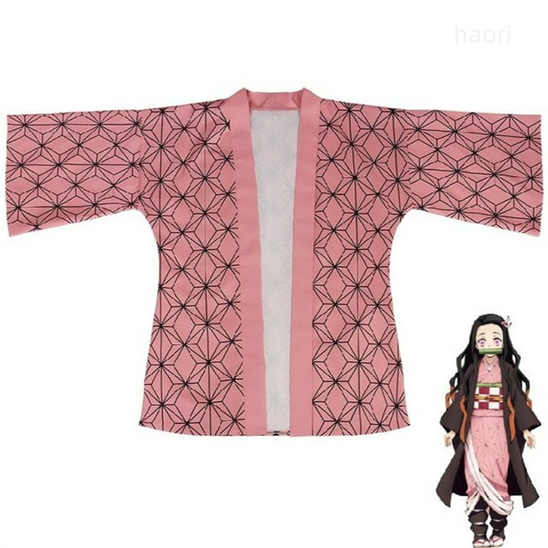 Anime Costume Demon Killer Kimono is Not Yaiba Zenitsu Nezuko Shinobu As a  Female, and the Large Kimono Yukata As a Halloween, Men(Child 150)