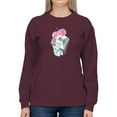 thumbnail image 1 of Anime Couple Sweet Kiss Sweatshirt Women -Image by Shutterstock, Female XX-Large, 1 of 4
