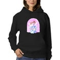 thumbnail image 1 of Anime Couple W Scarf Hoodie Women -Image by Shutterstock, Female 3X-Large, 1 of 4