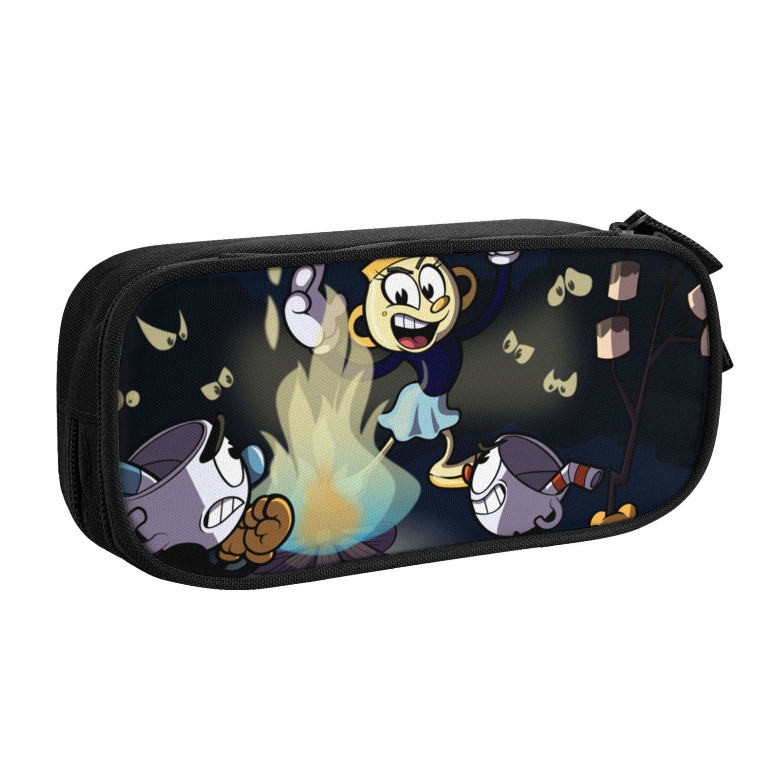 Anime Cuphead Pencil Case Large Capacity Double-layer Pen Bag School ...