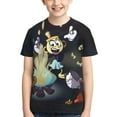 thumbnail image 1 of Anime Cuphead Youth Unisex T-Shirt Crewneck Short Sleeve Double-Sided Print Tee Shirts Top For Boys Girls Kid Teen Large, 1 of 6
