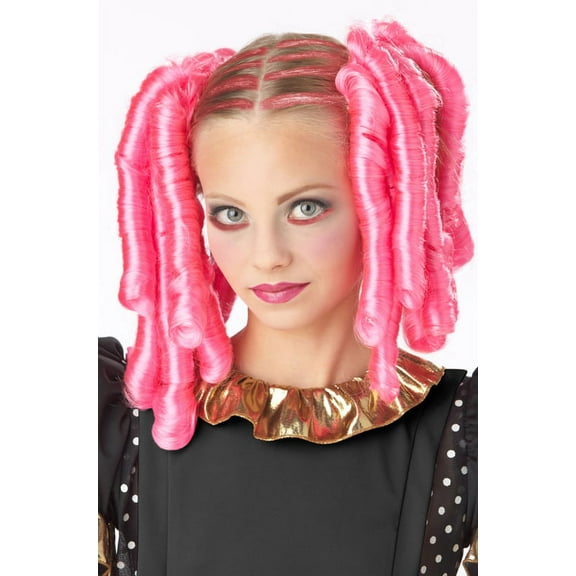 Anime Curls with Hairscara Costume Wig (Pink)