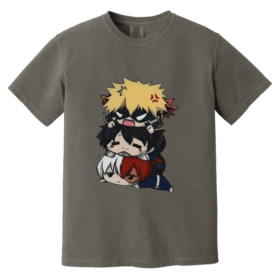 Anime Cute Graphic Cartoon Style Illustration Comfort Color T-shirt, for men & women, up to size 4XL