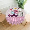 Anime Cute Lilo and Stitch Angel Round Table Cloths 60 in Tablecloth