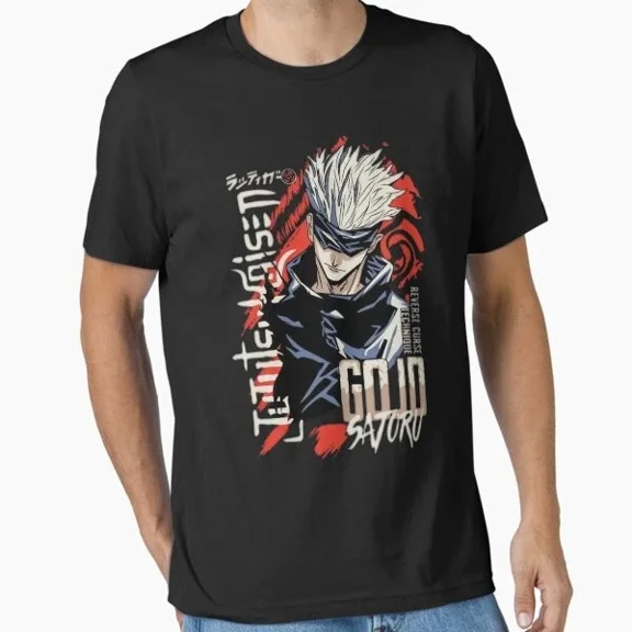 Reprint Rare Anime Cute Satoru Gojo Jujutsu Gift For Friends T Shirt #2