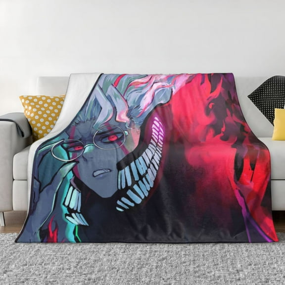 Anime Dandadan Flannel Blanket Ultra-Soft Micro Fleece Throw Blanket For Bed Sofa Couch Car Office Unisex Adult Fuzzy Bed Blanket Cozy Kids Throw Blanket 50"x40"