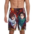 thumbnail image 1 of Anime Dandadan Men's Short Pajama Pants Lightweight Daily Lounge Shorts Bottoms Sleepwear Cozy Soft Home Pajama Pants Shorts, 1 of 9