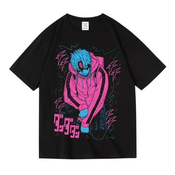 Anime Dandadan T Shirt Okarun Momo Takakura Ken Printed Top Fashion Trendy Anime Merch Unisex Short Sleeve