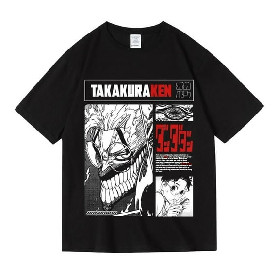 Anime Dandadan T Shirt Okarun Momo Takakura Ken Printed Top Fashion Trendy Anime Merch Unisex Short Sleeve