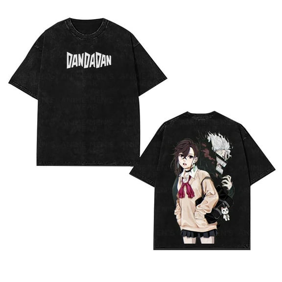 Anime Dandadan T-shirt Cotton Vintage Momo Ayase Okarun Short Sleeve Casual Harajuku Unisex Tees