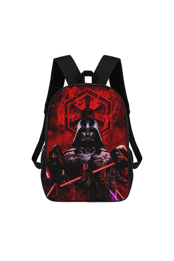 Anime Darth Handsome Vader Backpack for Women, Men, Unisex 17 Inch Schoolbag Backpack Rucksack Large Capacity Shoulder Bag Travel Bags Students Bookbag