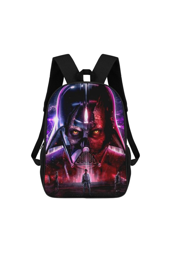Anime Darth Handsome Vader Backpack for Women, Men, Unisex 17 Inch Schoolbag Backpack Rucksack Large Capacity Shoulder Bag Travel Bags Students Bookbag