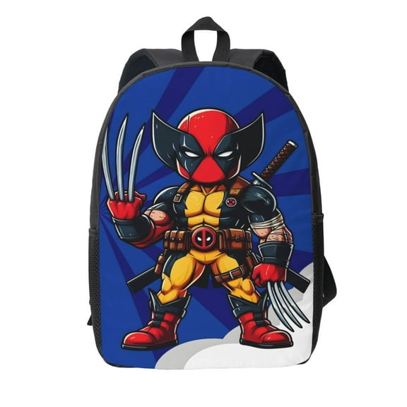 Anime Deadpool_Movie Characters_Wolverine Backpack Unisex Bookbag Rucksack Printing Shoulder Bag Back To School Bag Travel Hiking Daypack