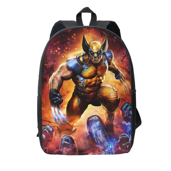 Anime Deadpool_Movie Characters_Wolverine Backpack Unisex Bookbag Rucksack Printing Shoulder Bag Back To School Bag Travel Hiking Daypack