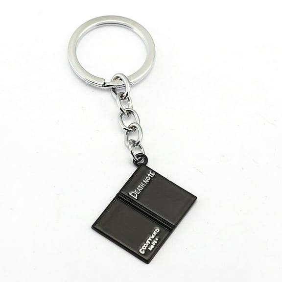 Anime Death Note Black Notebook Cross, Double L Logo Keychain