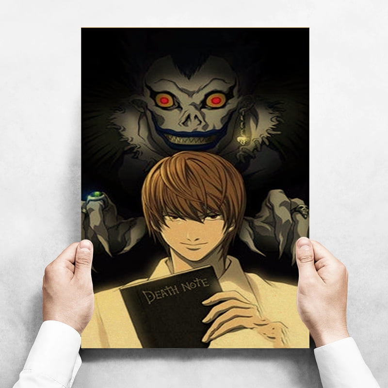 Anime Death Note Poster Retro Kraft Paper Prints L Lawliet Misa Vintage ...