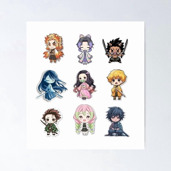 Anime Demon Core Complete Breathing Element Graphics Collection Wall Art Gamer Decor, Unframed Poster