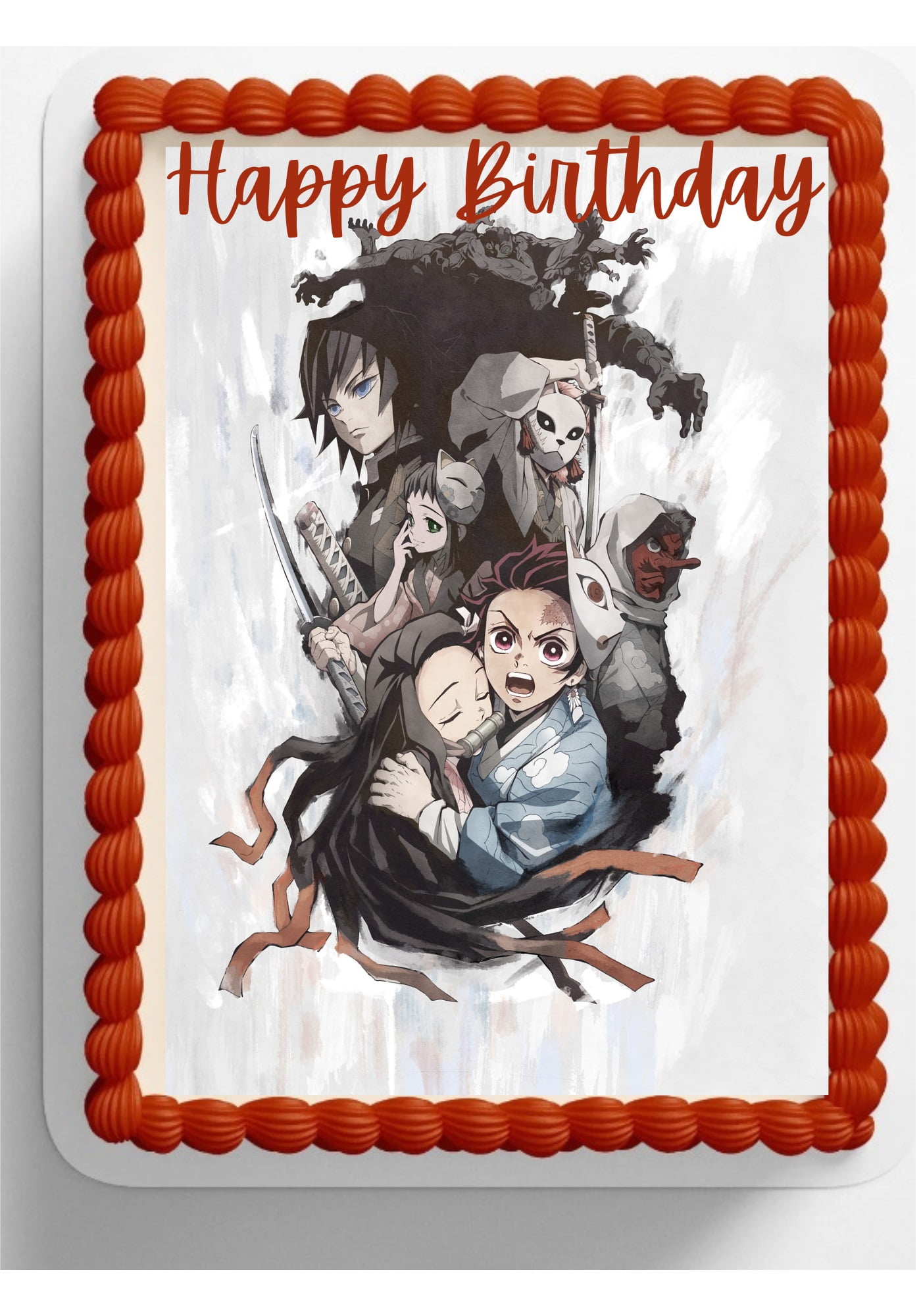  Custom Anime Cartoon Birthday Cake Topper Poke Birthday Party  Decorations : Grocery & Gourmet Food