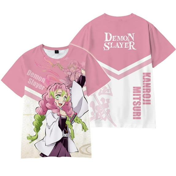 Anime Demon Shirt Men Women 3D Printing Slayer Crew-Neck T-Shirt Summer Unisex Soft