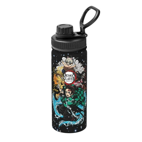 Anime Demon Slayer 18oz Sports Insulated Water Bottles Kettle Stainless Steel Portable Cup For School Travel Gym Running Outdoor