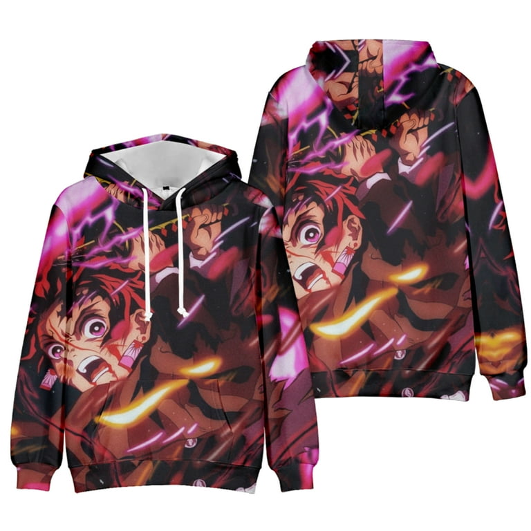 Anime Demon Slayer 3d Print Hoodie Sweatshirts Long Sleeve Funny