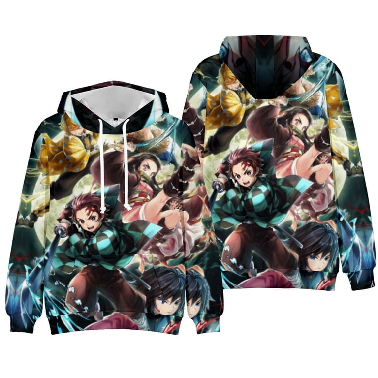 Anime Demon Slayer 3d Printed Hoodie Fall and Winter Kids Men