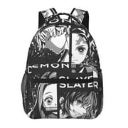 Anime Demon Slayer Backpack Tanjiro Adjustable Lightweight Large Capacity Casual Bags C