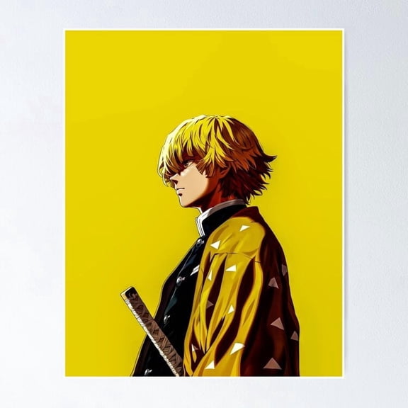 Anime Demon Slayer Core Breathing Element Graphic Crest Wall Art Gamer Decor, Unframed Poster