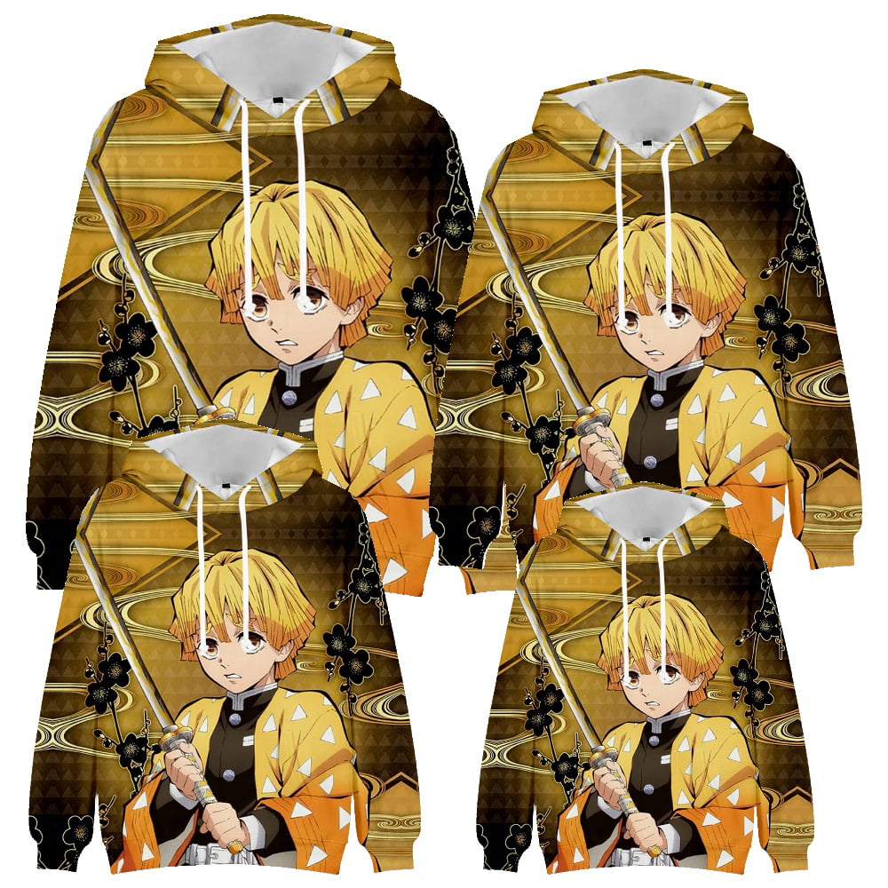 Anime Demon Slayer 3d Printed Hoodie Fall and Winter Kids Men Women's Anime  Jacket Hoodies Personality Sweatshirt,#5,Size-Adult 7XL 