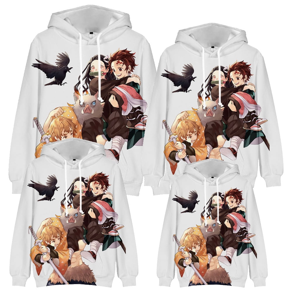 Anime Demon Slayer Hoodies,Pattern Matching Hoodie Sweatshirt for Men