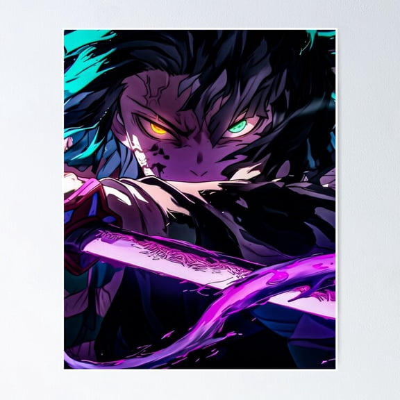 Anime Demon Slayer Kamado Family Crest Graphic Emblem Wall Art Gamer Decor, Unframed Poster