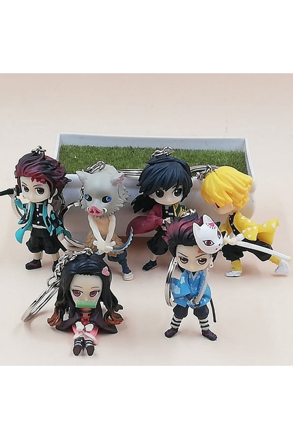Demon Slayer Anime Character Key Chain, Multicolor, 1