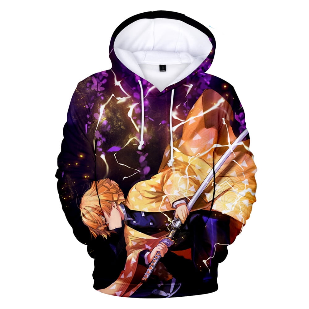 Anime Demon Slayer 3d Printed Hoodie Fall and Winter Kids Men Women's Anime  Jacket Hoodies Personality Sweatshirt,#5,Size-Adult 8XL 