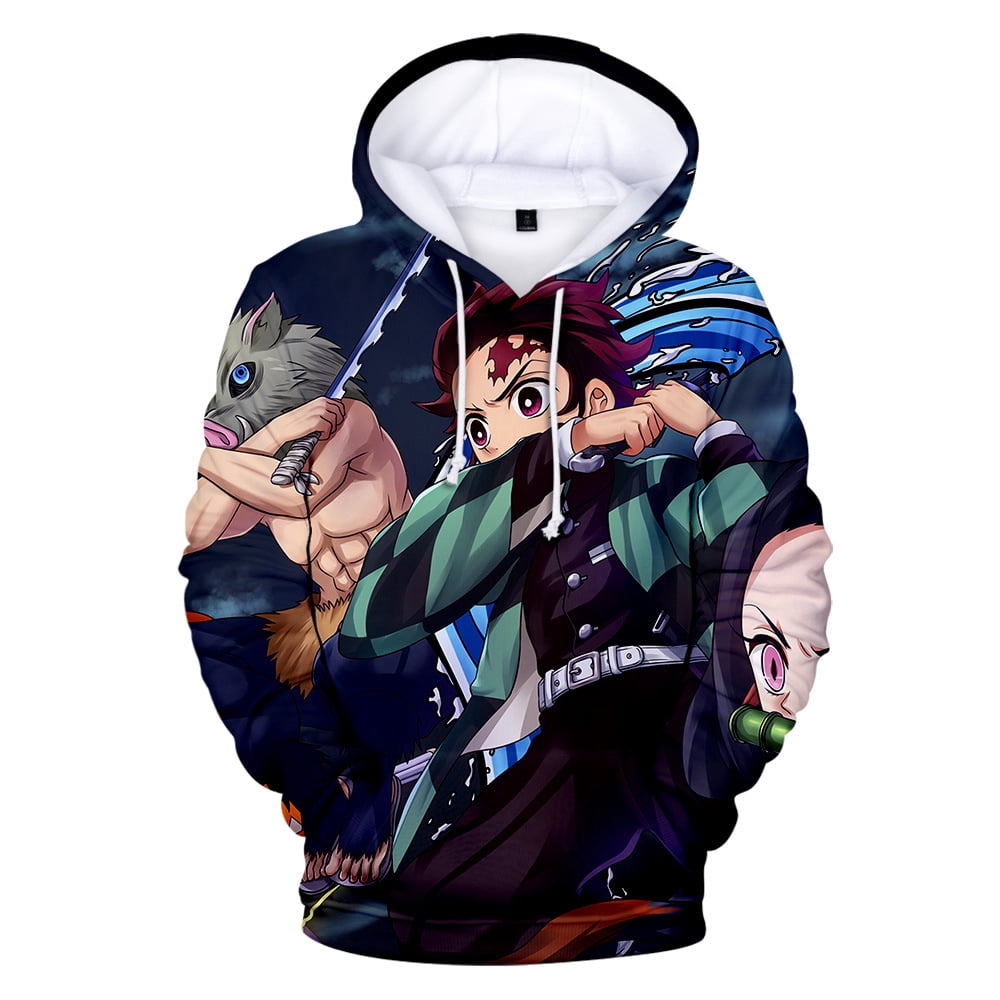 Anime Demon Slayer 3d Printed Hoodie Fall and Winter Kids Men