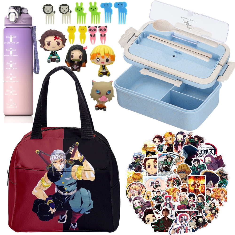 Kawaii Lunch Box for Kids School Children Girl Colorful Anime