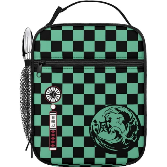 Anime Demon Slayer Lunch box Reusable Insulated Lunch Bag for All Season Use (Mdz)