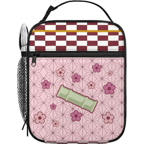 Anime Demon Slayer Lunch box Reusable Insulated Lunch Bag for All Season Use (Mdz)